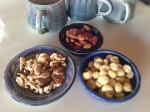 Walnuts, almonds, macadamias